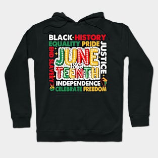 Juneteenth, 1865 Freedom, Equality Awareness, Black History Month Hoodie